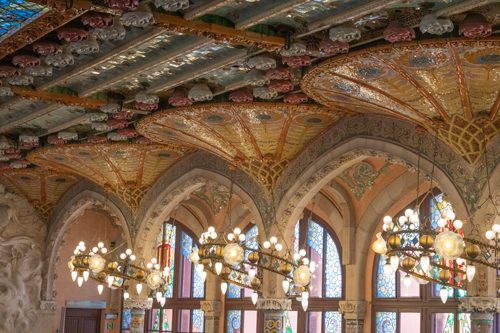 Ceiling of Palace of Catalan Music image