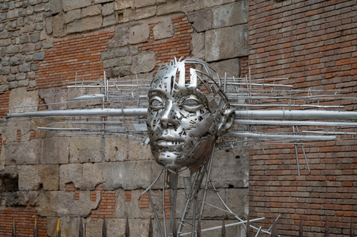 Sculpture Outside Barcelona Cathedral 1 image