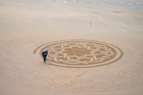 San Sebastian Beach Art image